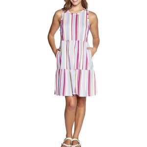 Gap Multi Color Stripe Summer Swing Tank Dress NWT XS